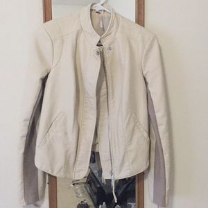 Free People leather jacket.